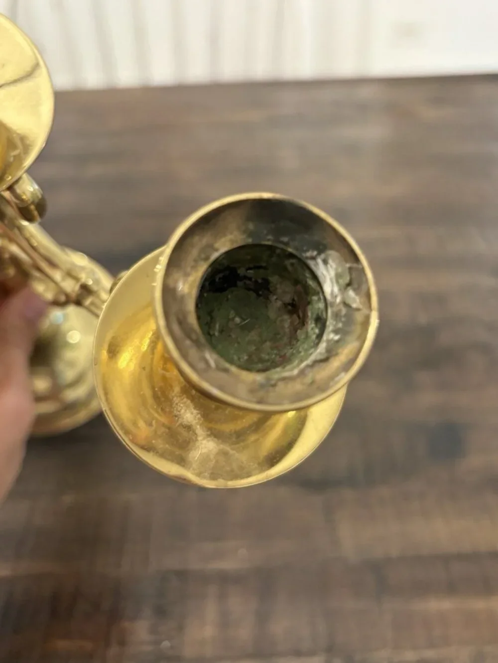 Vintage Baldwin Brass 3 Arm Candle Holder 11 Inch Candelabra
